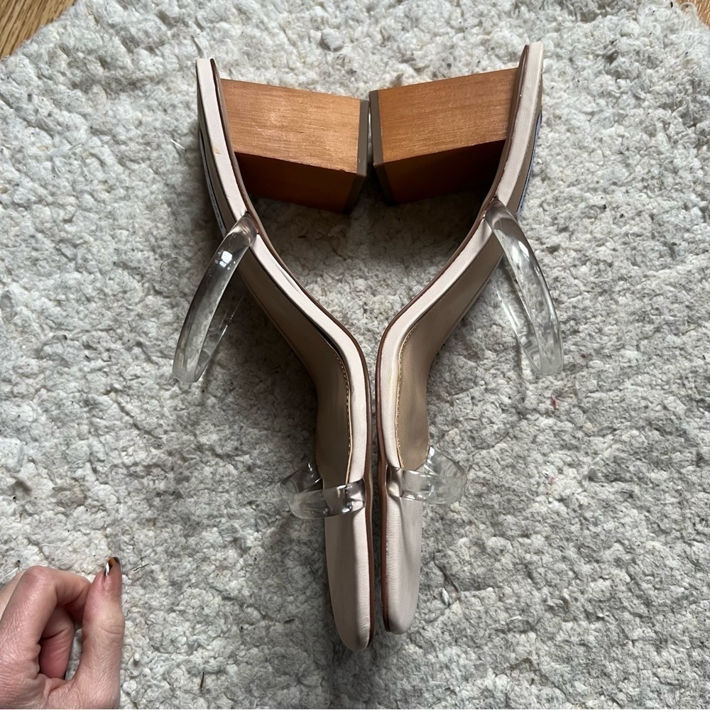 Steve Madden: Slip On See Through Strap Square He… - image 3